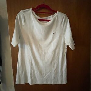 Tommy Hilfiger White Short Sleeve Tee